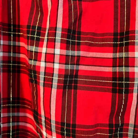 Ava & Viv Red Plaid Shirt - Picture 2 of 10